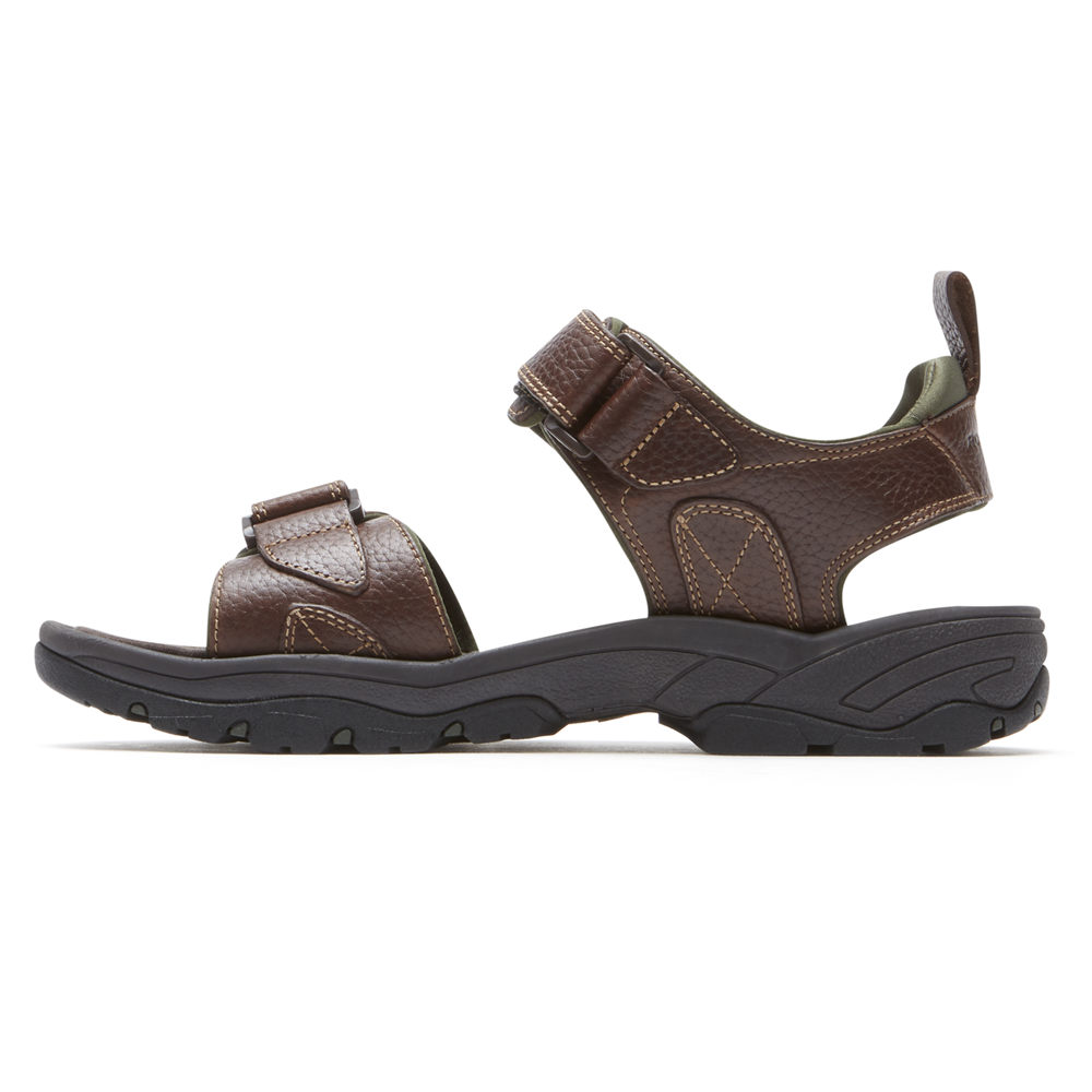 Rockport Sandals For Mens Brown - SpringBoro Rocklake - XY0846352